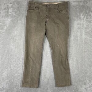 Kuhl The Law Jean Mens 38x32 Brown Rugged Stretch Canvas Work Pants